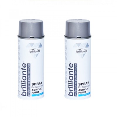 Pachet 2 x Vopsea Spray Brilliante Gri Semnal RAL 7004 400 ml foto