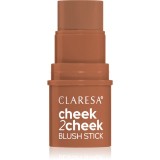 Claresa Cheek 2 Cheek crema Bronzant&atilde; stick culoare 02 Milk Choco 6 g