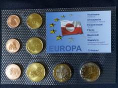 Set Euro - Probe - Groenlanda 2004, 8 monede