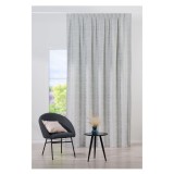 Draperie Mendola Fabrics, model Nympha, Jade, jacquard cu bumbac, albastru, semiopac, 280 cm