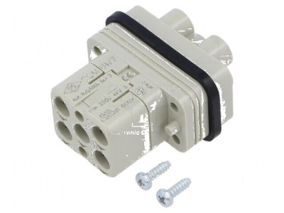 Conector HDC inserturi contact tată CQ PIN 4 PE 40A foto