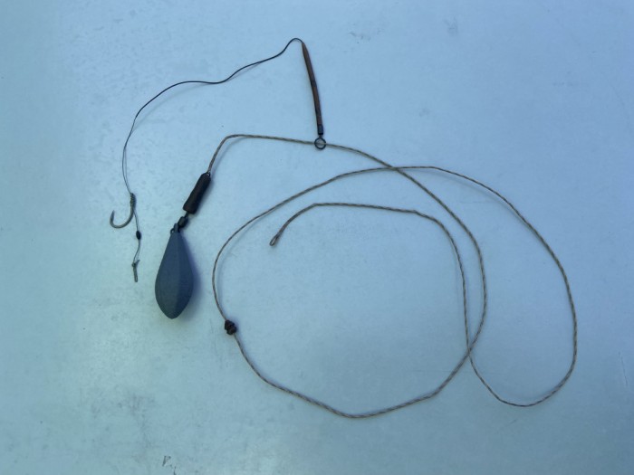 Montura helicopter pe leadcore plumb 130 gr., carlig nr.4