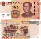 Bancnota China 20 Yuan 2019 UNC, Ne流通, Asia