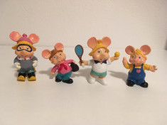 Lot 4 figurine Soricel Topo Gigio jucarii cauciuc vintage, Maria Perego, 7 cm foto