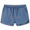 Pantaloni scurti pentru copii, albastru denim, 104