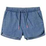 Pantaloni scurți pentru copii, albastru denim, 104