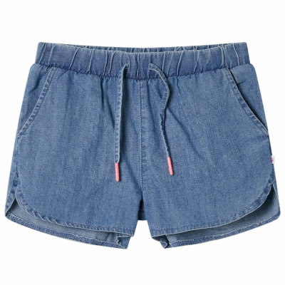 Pantaloni scurți pentru copii, albastru denim, 104 foto