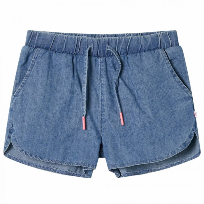 Pantaloni scurți pentru copii, albastru denim, 104