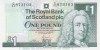 Bancnota Scotia 1 Pound 2001 - P351b UNC ( The Royal Bank of Scotland - vezi descriere )