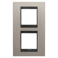 Rama Ornament 2P verticala metal LUX Gewiss Chorus aluminiu lavy GW16224WS