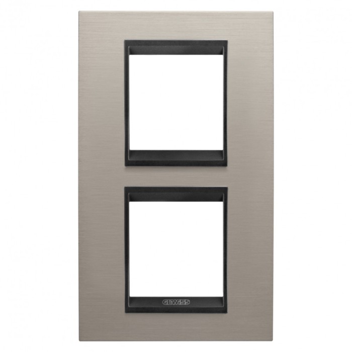 Rama Ornament 2P verticala metal LUX Gewiss Chorus aluminiu lavy GW16224WS