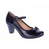 Pantofi dama din piele naturala cu funda P13423NF