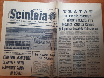 scanteia 19 august 1968-divizia A fotbal,razboiul din vietnam foto