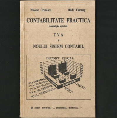 CONTABILITATE PRACTICĂ &amp;Icirc;N CONDIȚIILE APLICĂRII TVA ȘI NOULUI SISTEM CONTABIL - NICOLAE CRISTESCU, RADU CARUSSY - REGIA AUTONOMĂ &amp;bdquo;IMPRIMERIA NAȚIONALĂ&amp;rdquo; foto