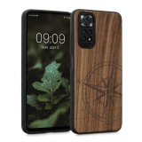 Husa Kwmobile pentru Xiaomi Redmi Note 11/Redmi Note 11s, Lemn, Maro, 57386.01, Carcasa