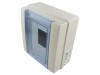 Carcasă aparatură modulară IP65 gri deschis 8 module