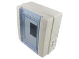 Carcasă aparatură modulară IP65 gri deschis 8 module