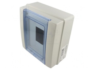 Carcasă aparatură modulară IP65 gri deschis 8 module foto