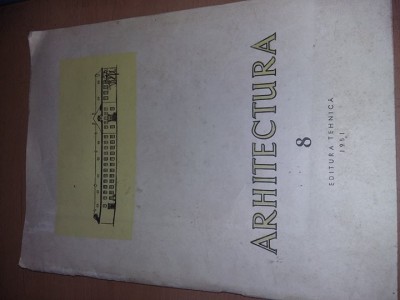 carterevista veche 1951,ARHITECTURA 8,stare foto,FORMAT MARE,T.GRATUIT foto