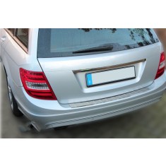 Ornament protectie bara spate/portbagaj crom Mercedes C-Class S204 Variant 2007-2015