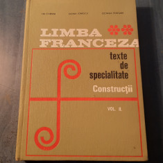 Limba franceza texte de specialitate Constructii volumul 2 Lili Chirvai