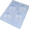 Forma ciocolata, Sfere netede, 3 parti, 4 cavitati, &Oslash;60mmxh30mm