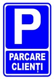 Indicator pentru parcare clienti