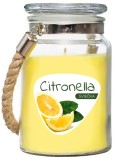Lumanare Citronella repelenta &icirc;n pahar din sticla, 140 g, 85x105 mm