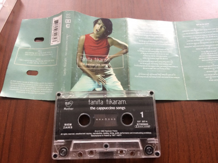 tanita tikaram the cappuccino songs album caseta audio muzica soft pop rock 1998