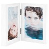 Ramă Foto Dublă Albă 21x29.7 cm vidaXL, Colaj MDF, Design Modern, Suport Birou