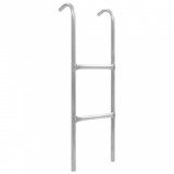Scara Trambulina vidaXL 2 Trepte, 102.6 cm, Otel Galvanizat, Argintie, Accesorii Trambuline, Siguranta