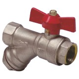 Robinet trecere cu filtru Y, 1/2