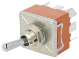 Comutator basculant 3 poziții ON-OFF-ON 15A 250VAC