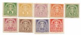 Austria - Timbre de ziare - Hartie alba subtire, dantelate, 1920-1921 - valori neobliterate