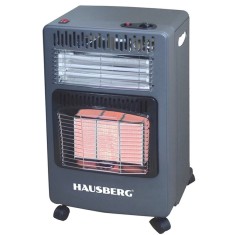 Soba pe gaz si electric Hausberg, placi ceramice, 3 trepte de putere