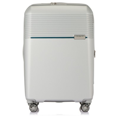 Troler Hedgren Stripe M EXP Argintiu 66x30x42cm 100% Policarbonat Makrolon foto