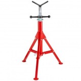 Suport pentru tevi cu cap in V, max 12 inch, Portabil, Inaltime reglabila 71-132 cm, capacitate 2 tone