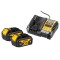 Incarcator DeWalt DCB1104M2-QW + 2 acumulatori XR, Li-Ion, 18 V, 4 Ah