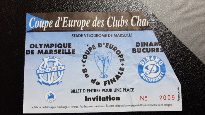 Invitatie Olympique Marseille - Dinamo