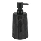 Dispenser Săpun Ceramică 430Ml Motive Etnice &ndash; Negru