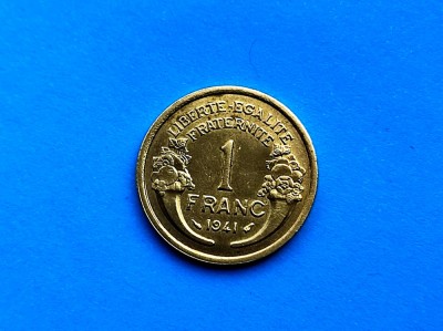 1 Franc 1941 Franta-AUNC foto