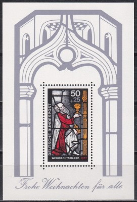 Germania 1977 - Crăciun, Colita, MNH foto