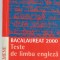 Teste de limba engleza, Bacalaureat 2000