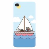 Husa silicon pentru Apple Iphone 4 / 4S, Happy Sailors