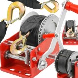 Troliu manual, vinci, 1200 Kg, lungime curea 10 m, grosime cablu 5 mm, mecanism cu clichet, Verke