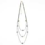 Colier lung cu 3 siraguri si margele