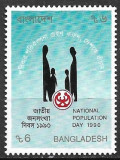 B2266 - Bangladesh 1990 - Demografie neuzat,perfecta stare, Nestampilat