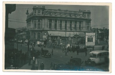 724 - BUCURESTI, C.C.A, old cars - old postcard, real Photo - unused - 1941 foto