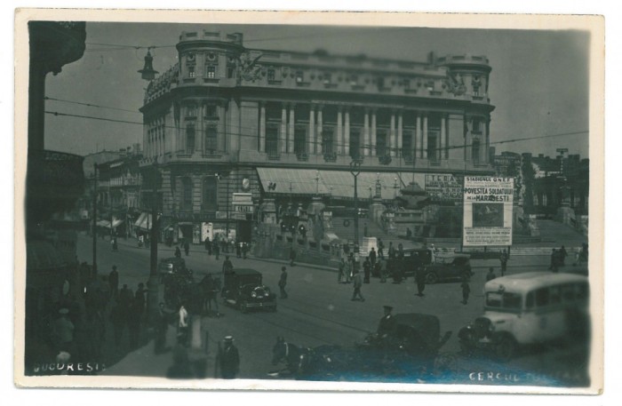 724 - BUCURESTI, C.C.A, old cars - old postcard, real Photo - unused - 1941