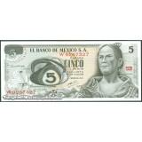 !!! MEXIC - 5 PESOS 1972 - P 62 c 1 - UNC / SERIA AW